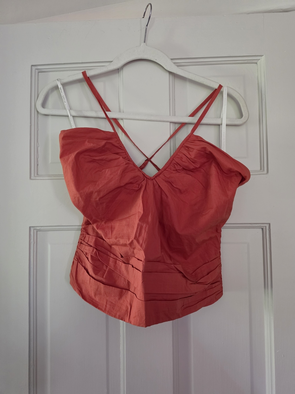 YFB Women’s Red Spaghetti Strap Bustier Top